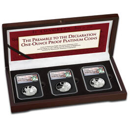The Preamble to the Decalaration One Ounce Proof Platinum Coins PLP 6