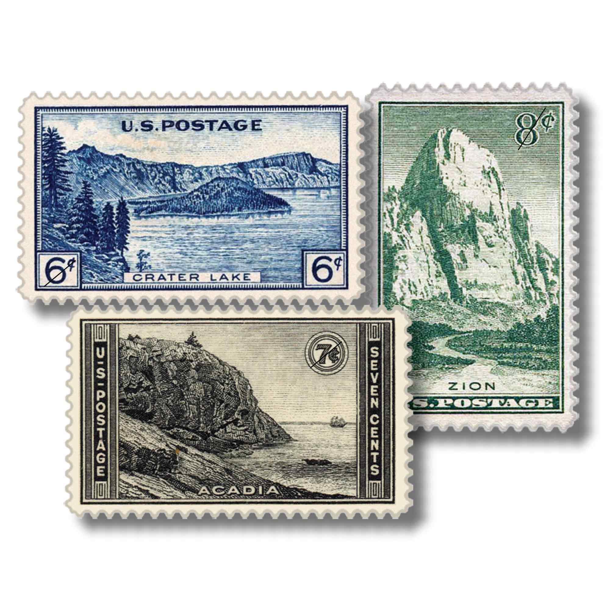 National Park Patches Stamp Set (E1079)