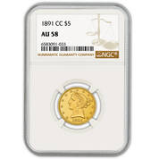 only carson city mint half eagle gold coin G5C b Slab