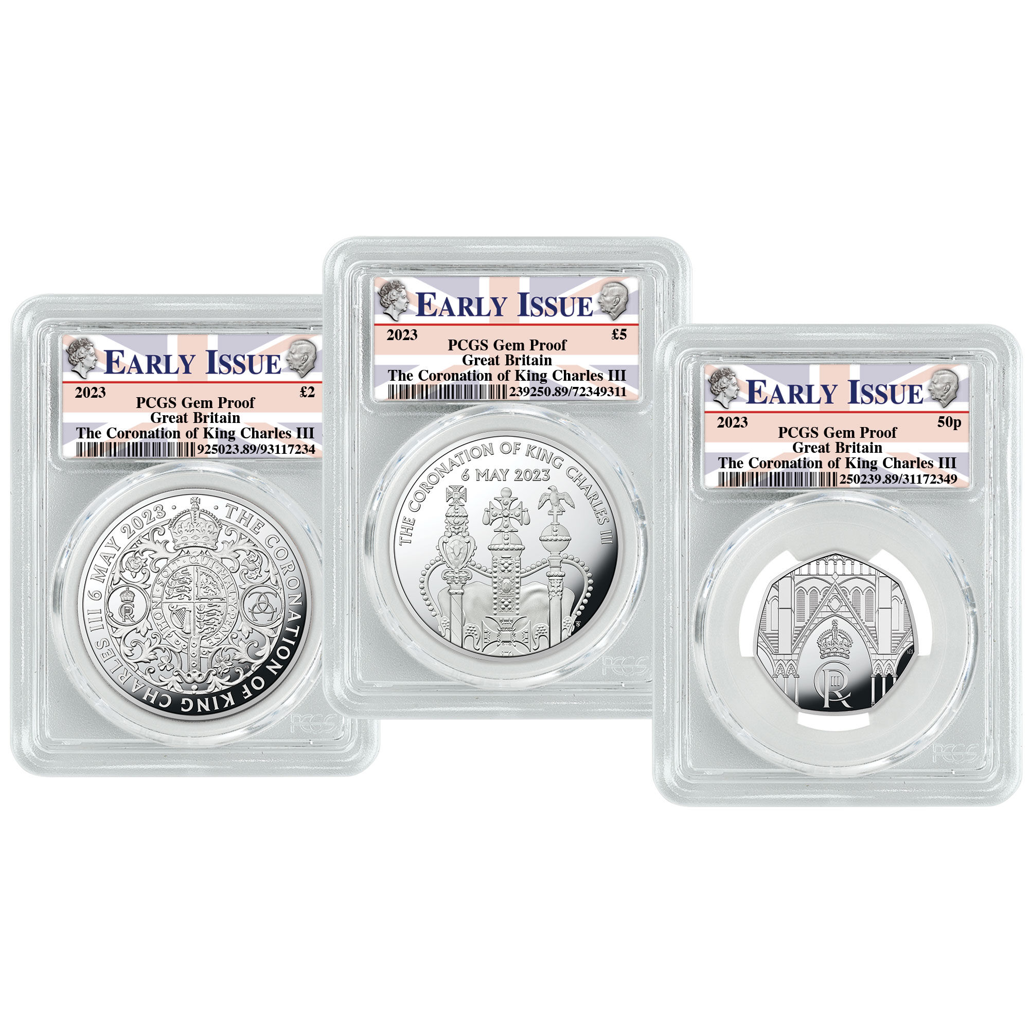 king charles iii silver proof coronation coins KCH a Main
