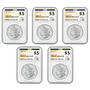 Complete Mint Collection of NGCX 9.5 Gem Uncirculated Morgan Silver Dollars, complete mint collection of ngcx gem uncirculated MMX b Slabs