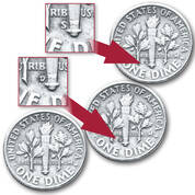 complete roosevelt silver dime collection RDM b Marks