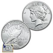 The Complete Set of Denver Mint Peace Silver Dollars DPC 1