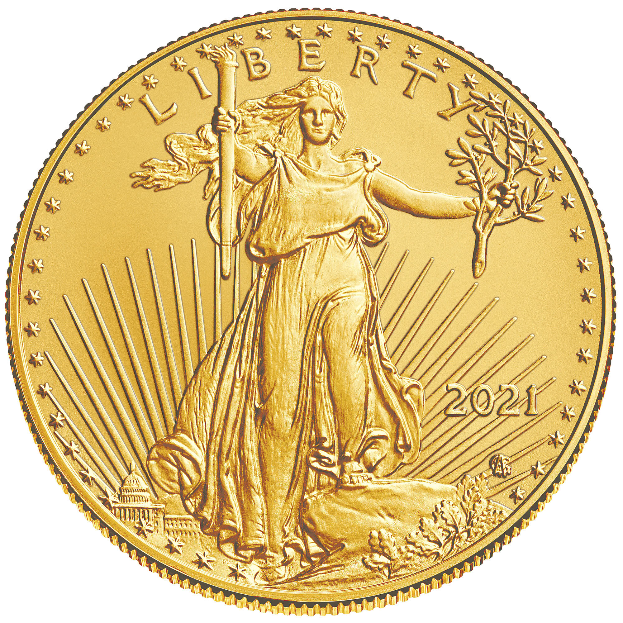 first and last production 2021 eagle gold GLF c Coin