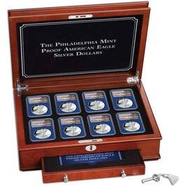 The Philadelphia Mint Proof American Eagle Silver Dollars EPP 5