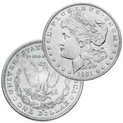 Three Decade Set of Carson City Mint Morgan Silver Dollars MCD 1