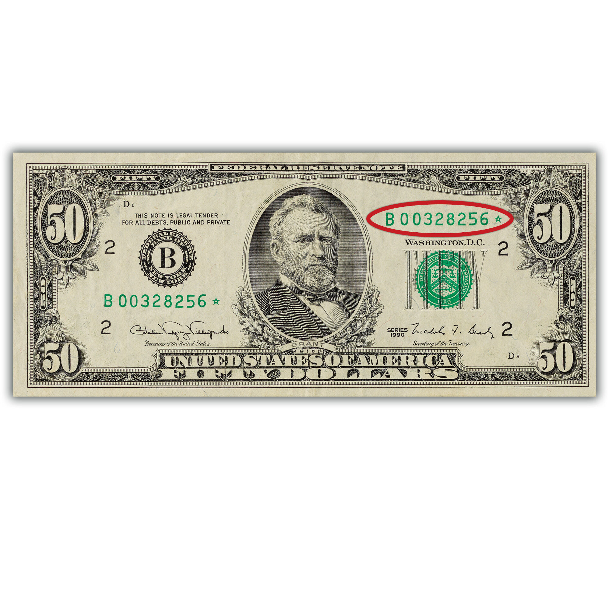 Star $50 Bill Found Error Coins and Banknotes Rare Currency