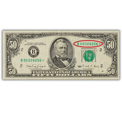 50 dollar federal reserve star note SFH a Main