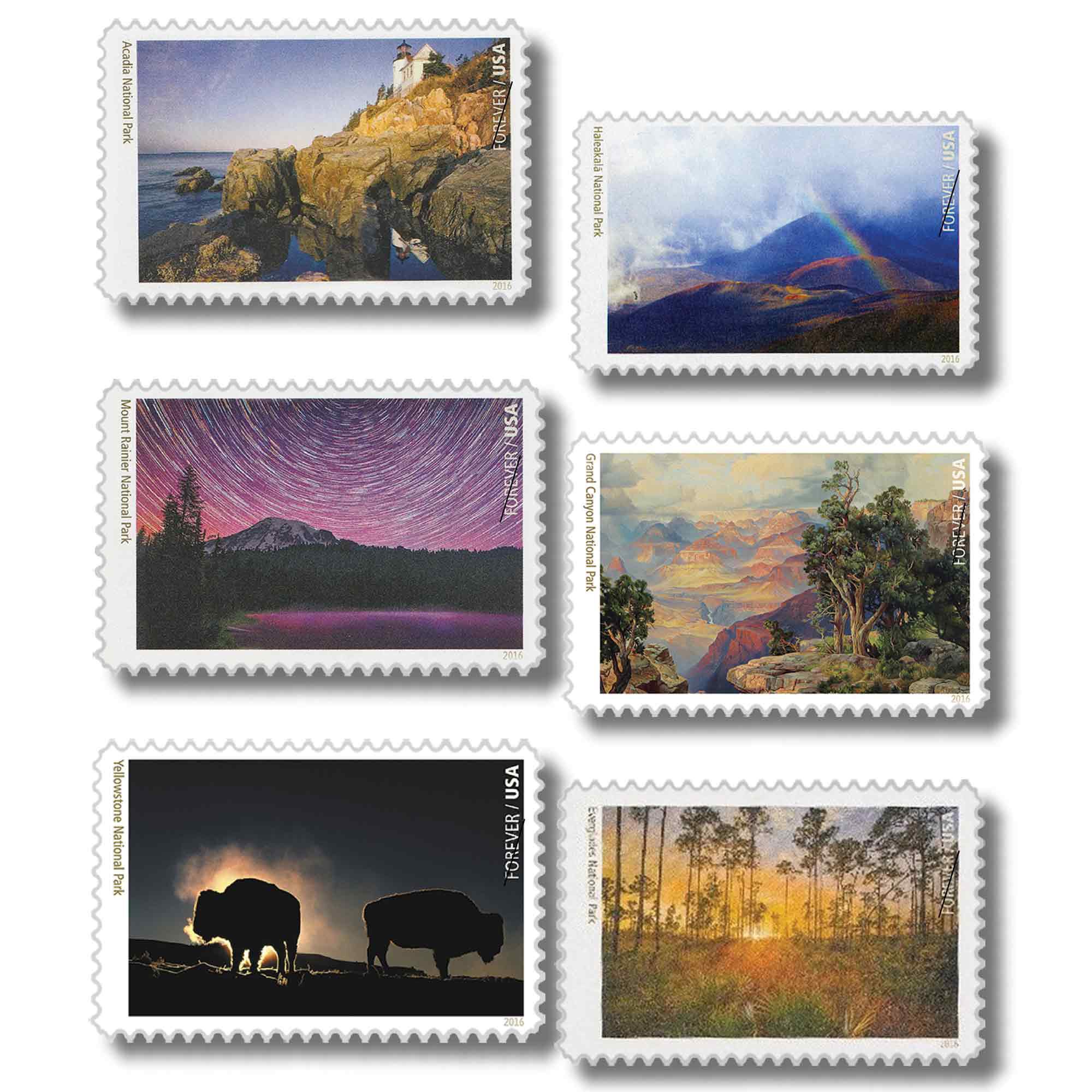 the us national parks stamp collection NPS C Stamps