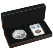 french musketeer five ounce silver coin set CND b Case