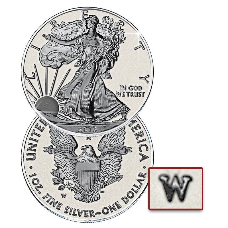 The West Point Mint 75th Anniversary American Eagle Silver Dollars SWP 6
