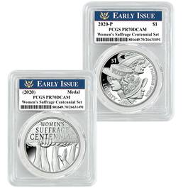 womens suffrage centennial proof silver dollar medal WSF c Cases