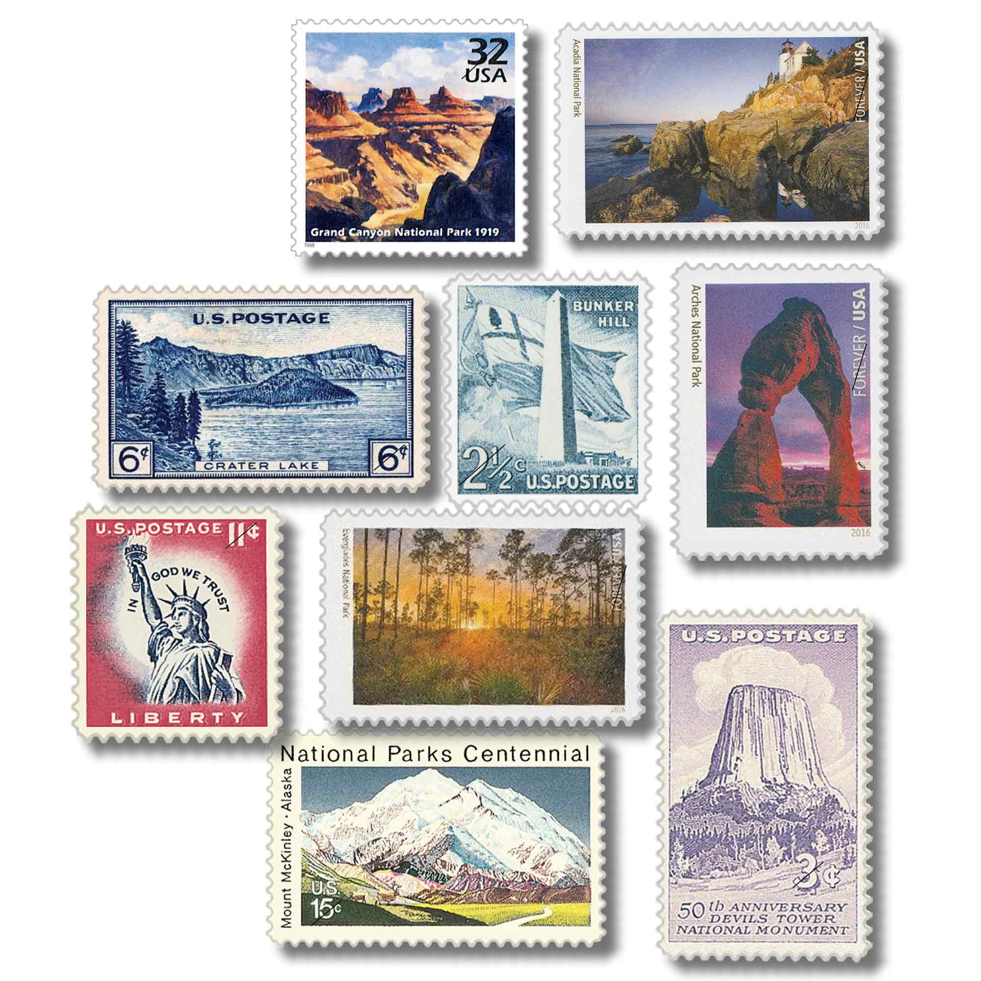 The U.S. National Parks Stamp Collection