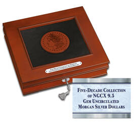five decade collection of ngcx 95 gem uncirculated MDX c Case
