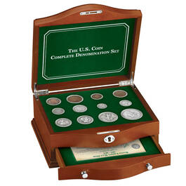Display Chest With Slots for 12 Coins 166 1