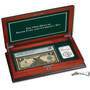 1899 one dollar silver coin and currency MBS c Chest