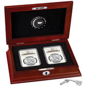 mysterious choice uncirculated peace silver dollar set PC6 b Case