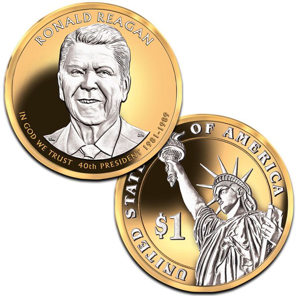 Platinum and Gold Highlighted U.S. Presidential Coins