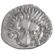 ancient pericles silver lion coin ALO a main