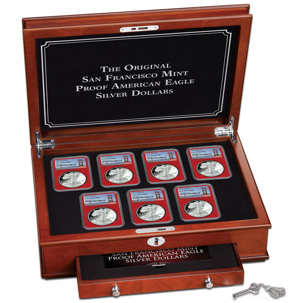 The Original San Francisco Mint Proof American Eagle Silver Dollars