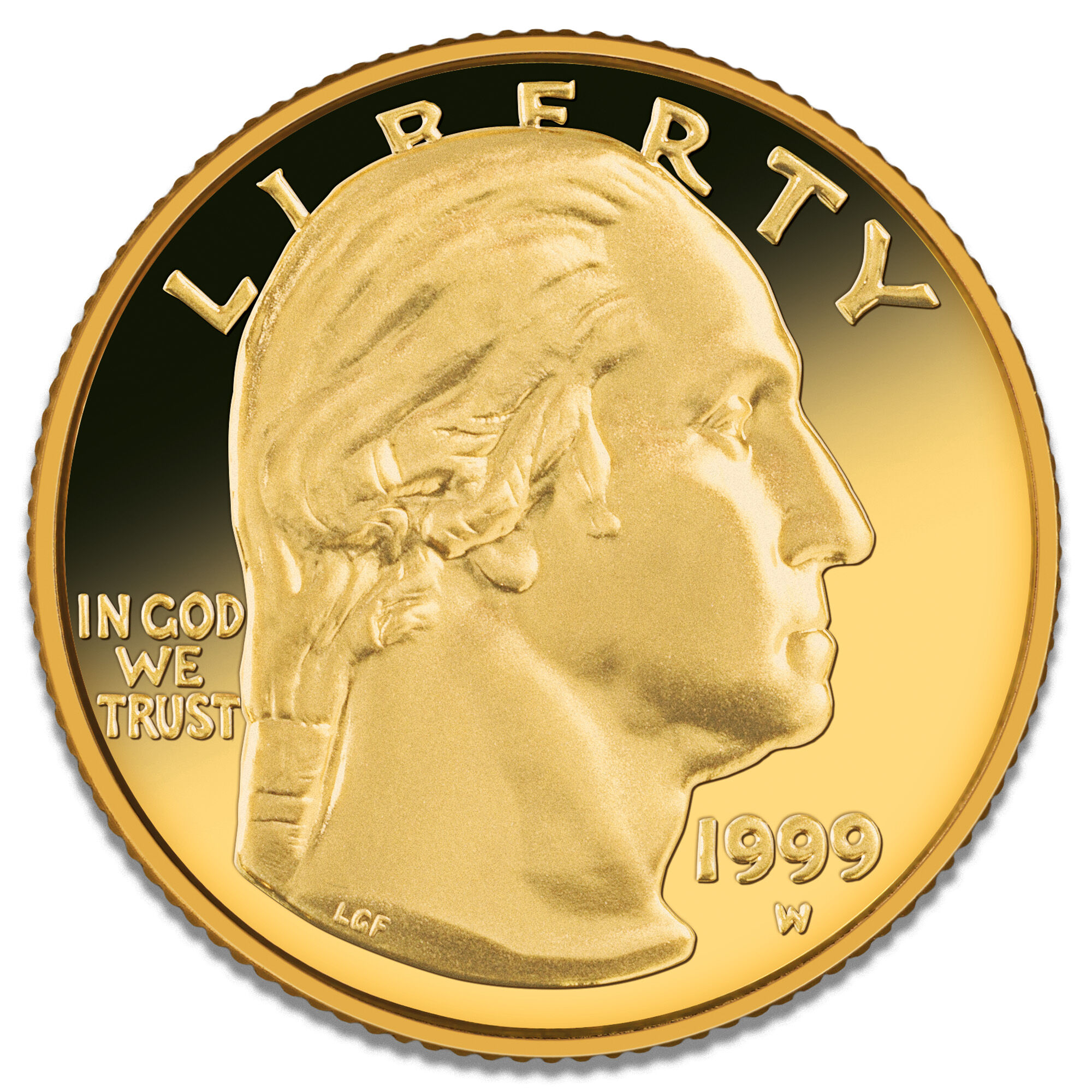 george washington proof gold coin GWB a Main