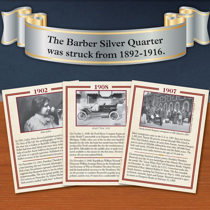 The Complete Barber Silver Quarter Collection BQC 4