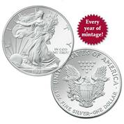 The Certified Uncirculated American Eagle Silver Dollar Collection S69 1