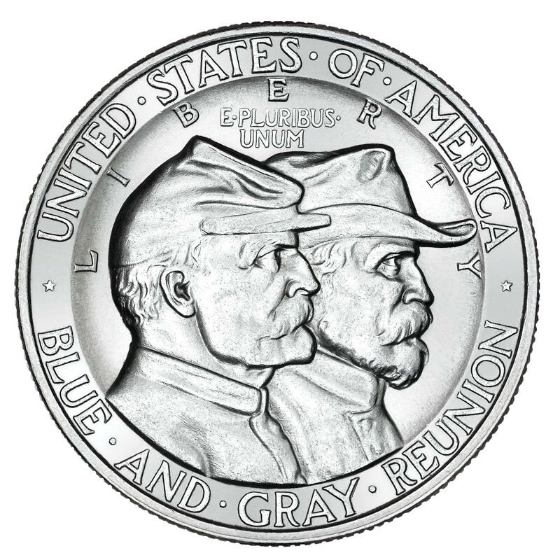 gem uncirculated gettysburg hoard silver half dollar GTY a Main