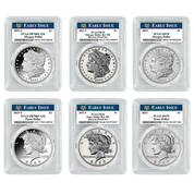 2023 showcase set of morgan and peace silver dollars MPE a Main