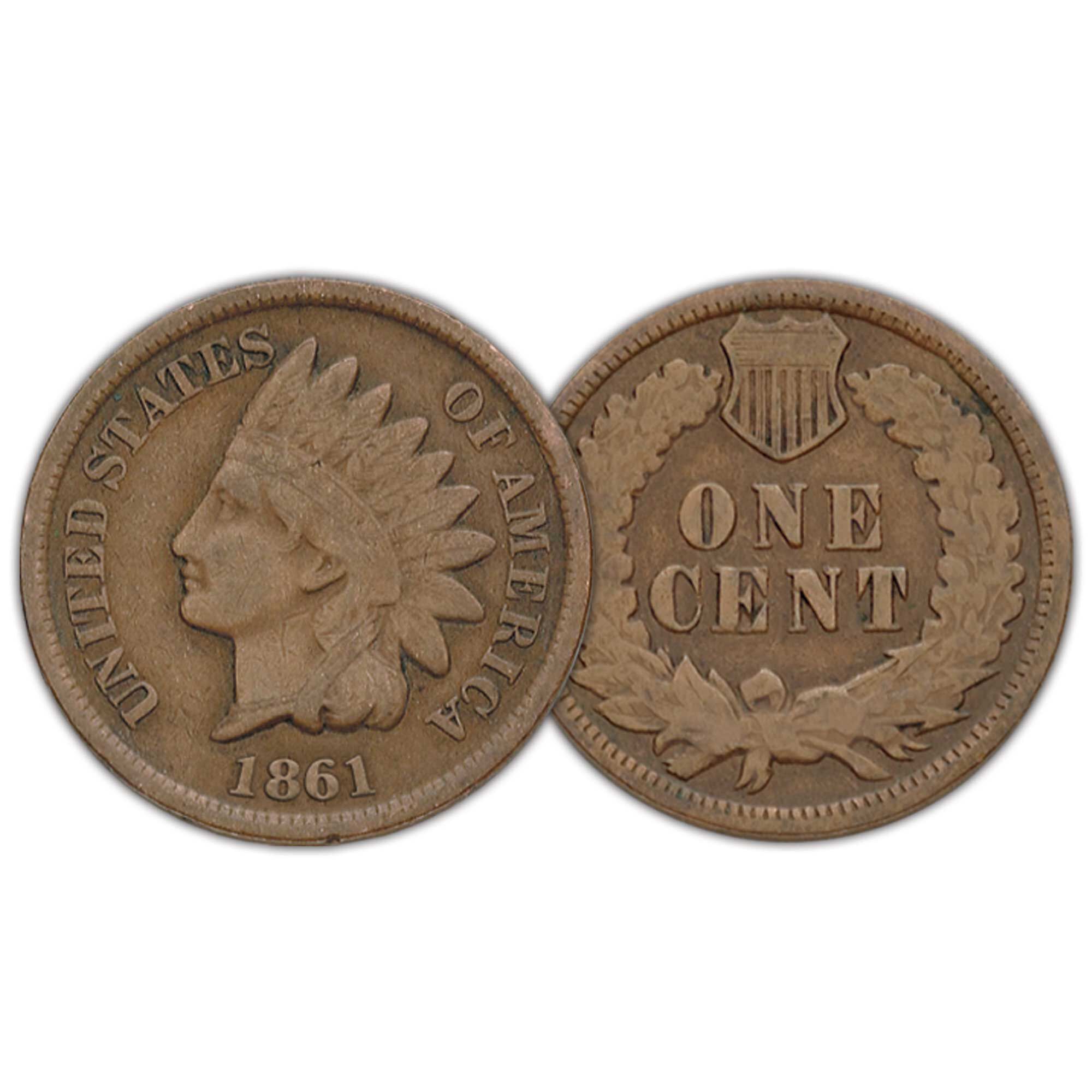 complete type set of indian head pennies IPT d Coin