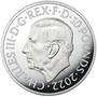 queen elizabeth ii five ounce silver proof memorial QE5 d Coin