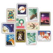 christmas stamps of america CHS a Main