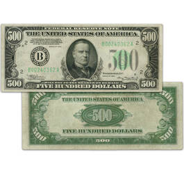 the last u.s. 500 bill L5N b Notefrontandback