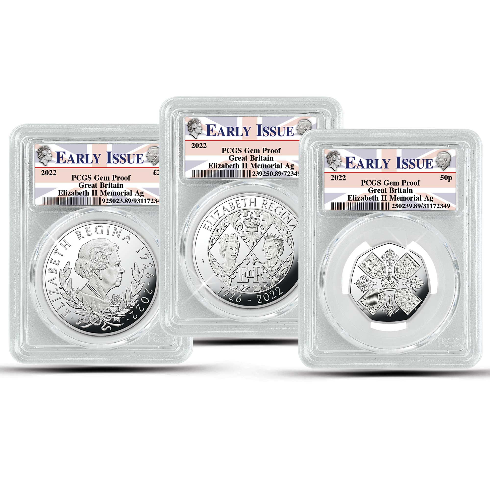 queen elizabeth ii silver proof memorial coins QMC a Main