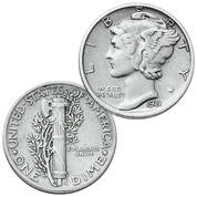 complete collection of mercury silver dimes AMD a Main