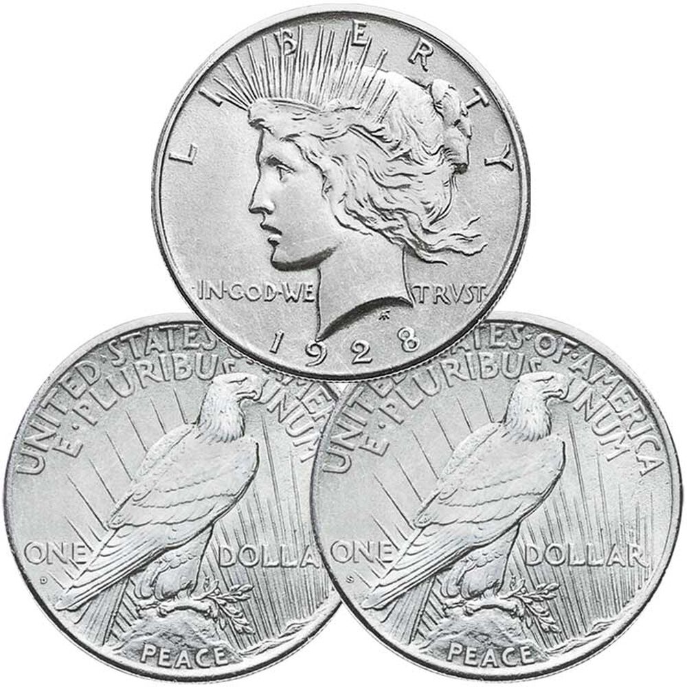 The Complete Mint Set of LowestMintage Peace Silver Dollars