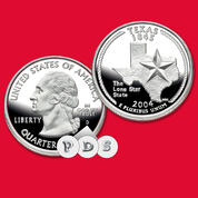 complete collection of us statehood quarters 25 anniv SQS b Marks