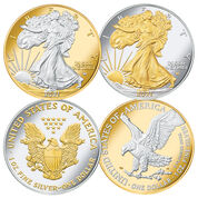platinum gold highlighted first last american eagles EGP b Coins