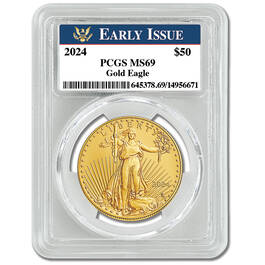 2024 early issue uncirculated american eagle gold coin GE4 b Slab