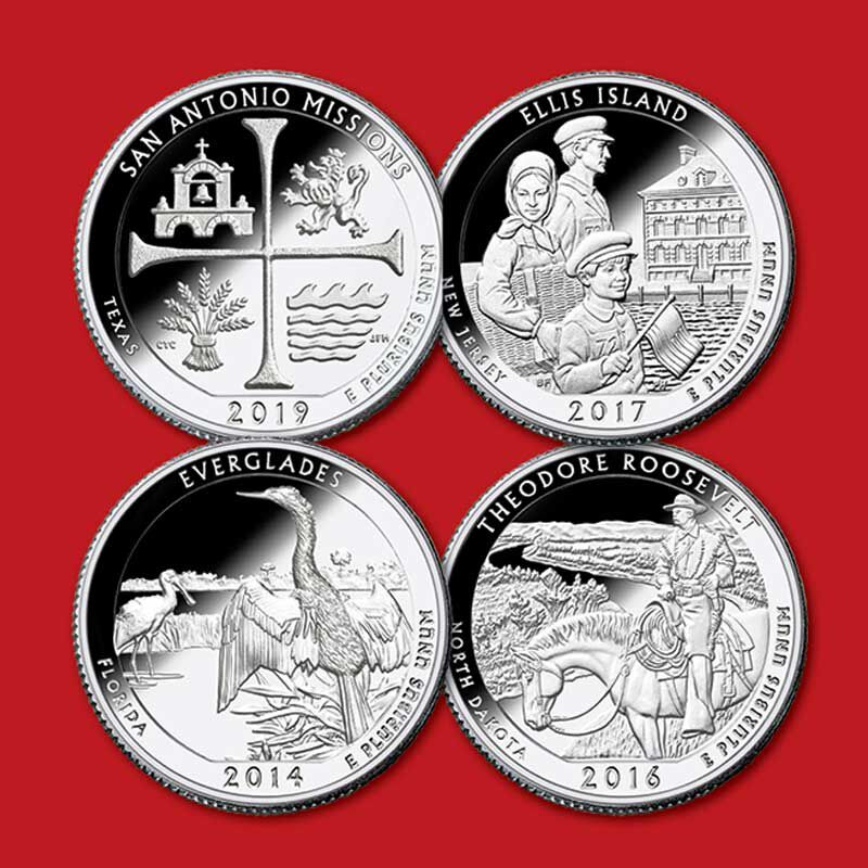 US National Parks State Quarters Deluxe Edition AQU 2