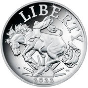 2022 american liberty proof silver medal LSM b Coin
