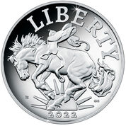2022 american liberty proof silver medal LSM b Coin