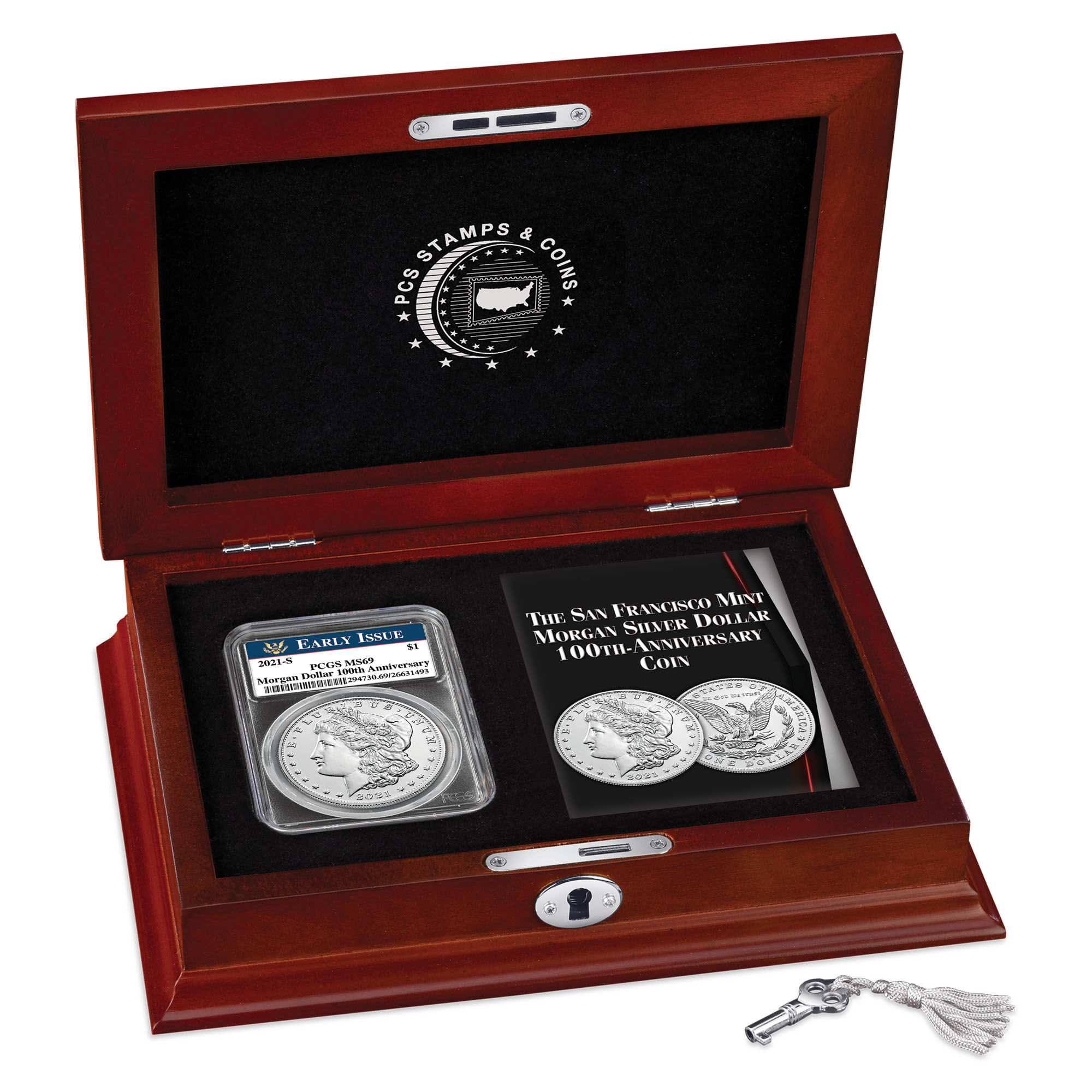 san francisco mint morgan silver dollar anniversary C2M g Disp