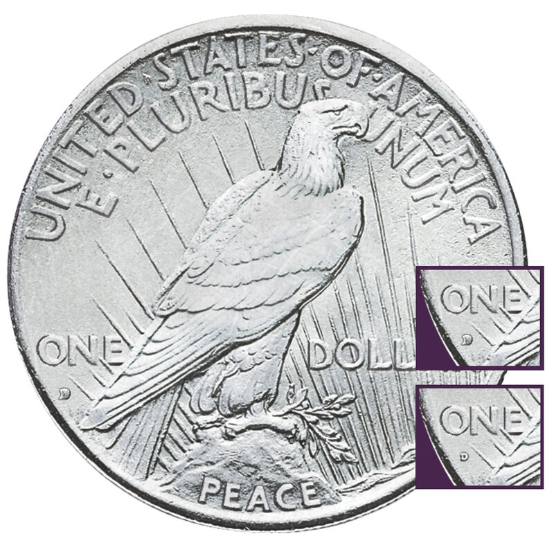 The Denver Mint Peace Silver Dollar Mint Mark Variety Set