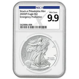 complete 2020 american eagle ngcx silver dollar set AEX c Slab