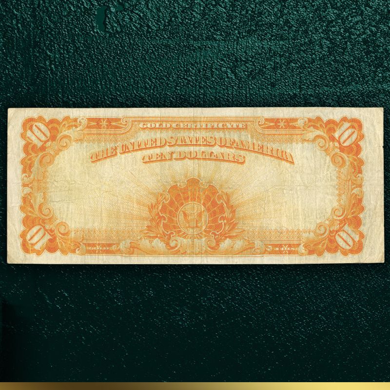 Americas Only Large Size 10 Gold Certificate LGC 2