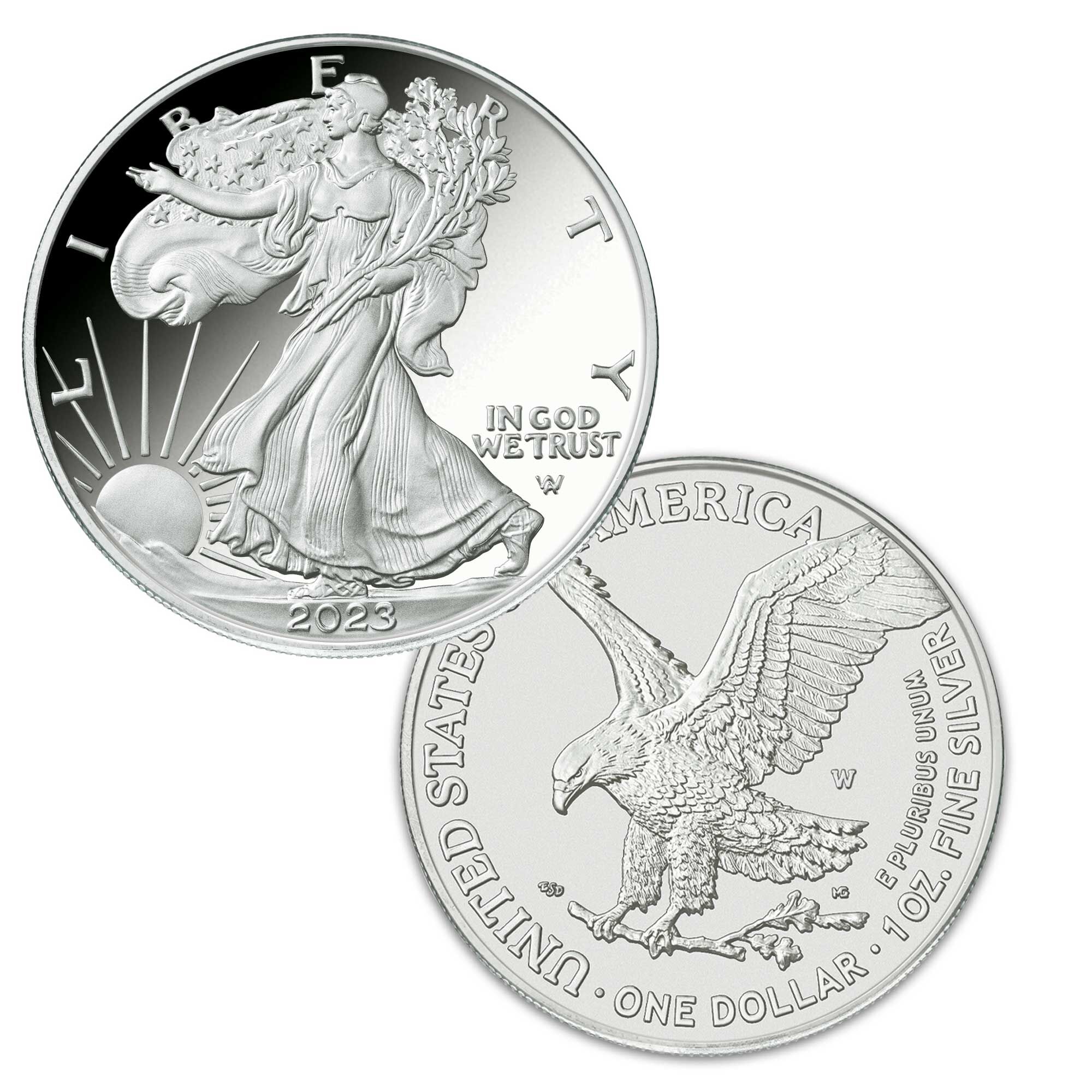 perfect 10 set of 2023 american eagle silver dollars ENX e Coins