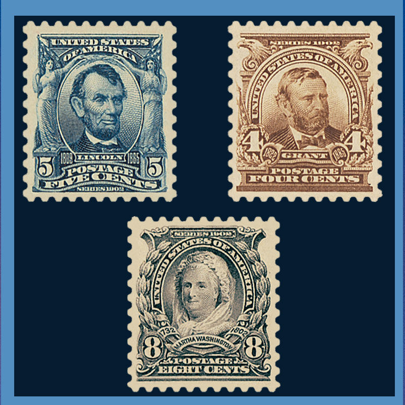 The First Regular Issue US Stamps of the 20th Century TCR 1