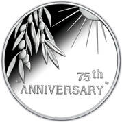 end of wwii 75th anniversary proof silver medal W2F b Coin