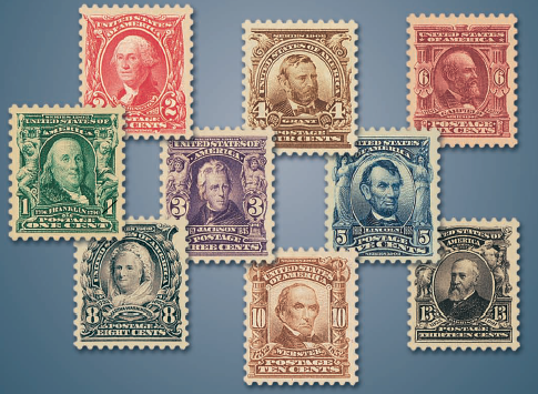 The First Regular Issue US Stamps of the 20th Century TCR 3